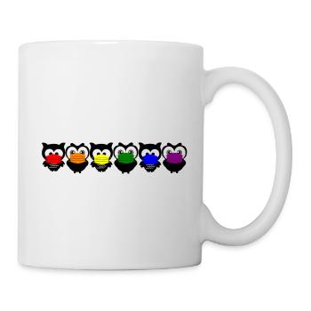 Owl Rainbow Mouthguard Corona - Mug - white - Right