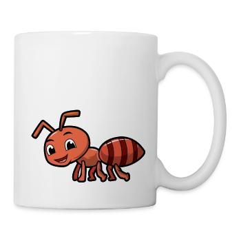 Ameise - Tasse - Weiß - Rechts