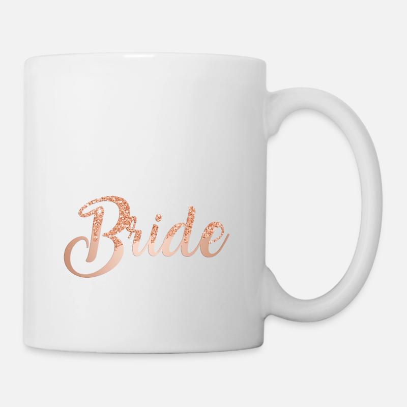 Team Bride Rose Glitter 1 - Tasse - Weiß