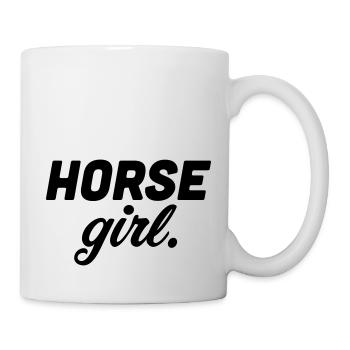 horse girl horse woman - Tasse - Weiß - Rechts