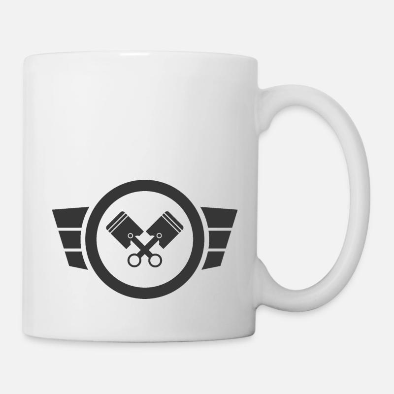 Deux temps d’amour - Simson Retro Logo Design - Mug blanc - blanc