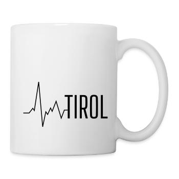 herzschlag tirol - Tasse - Weiß - Rechts
