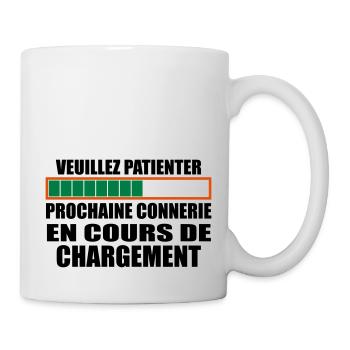 Connerie chargement cadeau humour - Mug blanc - blanc - Droite