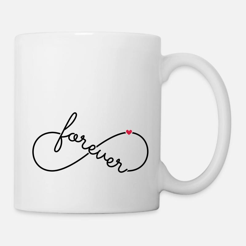 Infinity symbol Infinity forever - Mug - white