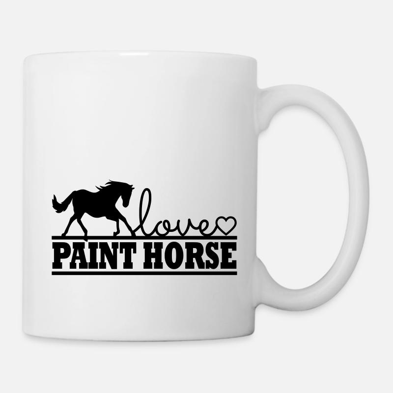Cheval de peinture cheval - Mug blanc - blanc