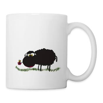 mouton noir - Mug blanc - blanc - Droite