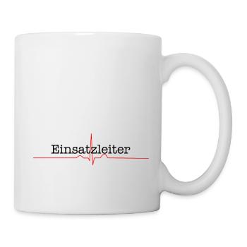 Einsatzleiter Rettungsdienst Feuerwehr EKG - Tasse - Weiß - Rechts