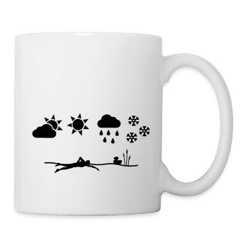 Nageur en eau libre toute l'année - Mug blanc - blanc - Droite