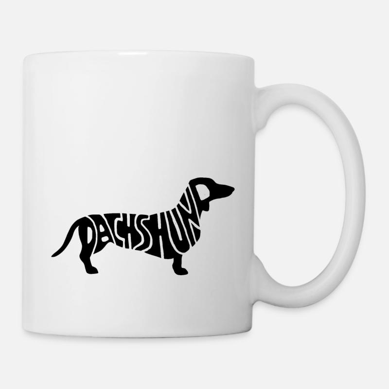 Dachshund - Mug - white