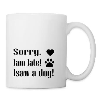 Chien chien - Mug blanc - blanc - Droite