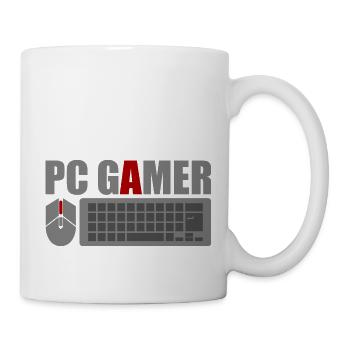 PC Gamer Mouse Keyboard Keyboard Gaming Gaming - Mug - white - Right
