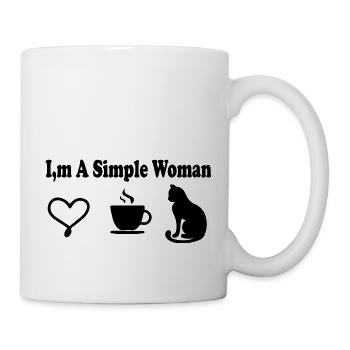 Chat Chat - Mug blanc - blanc - Droite
