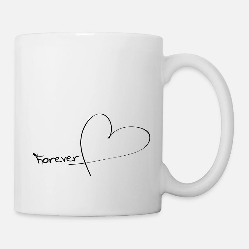 Amour pour toujours - Mug blanc - blanc