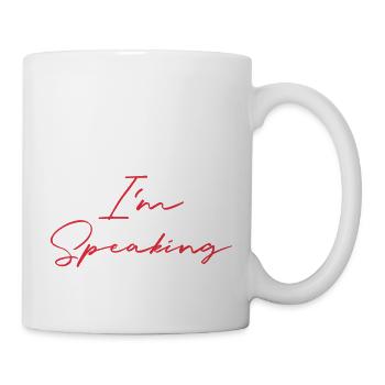Excuse Me I'm Speaking Kamala Harris - Mug - white - Right