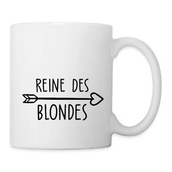 reine des blondes - Mug blanc - blanc - Droite