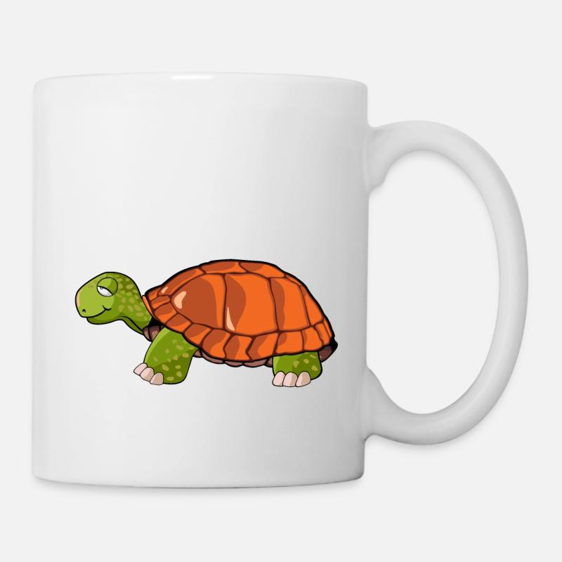 disegno tartaruga - Tazza - bianco