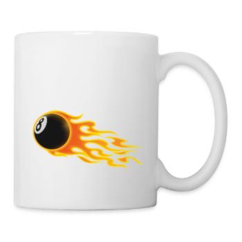8, billard, billard, billard - Mug blanc - blanc - Droite