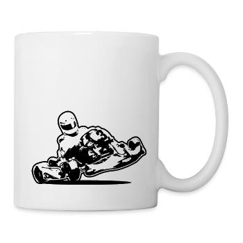 Kart Kart karting - Mug blanc - blanc - Droite