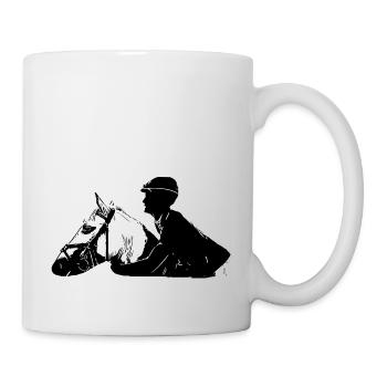 Cheval - Mug blanc - blanc - Droite