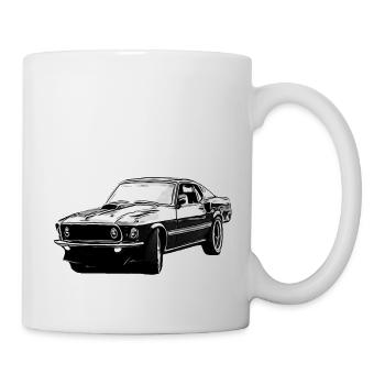 Voiture - Mug blanc - blanc - Droite