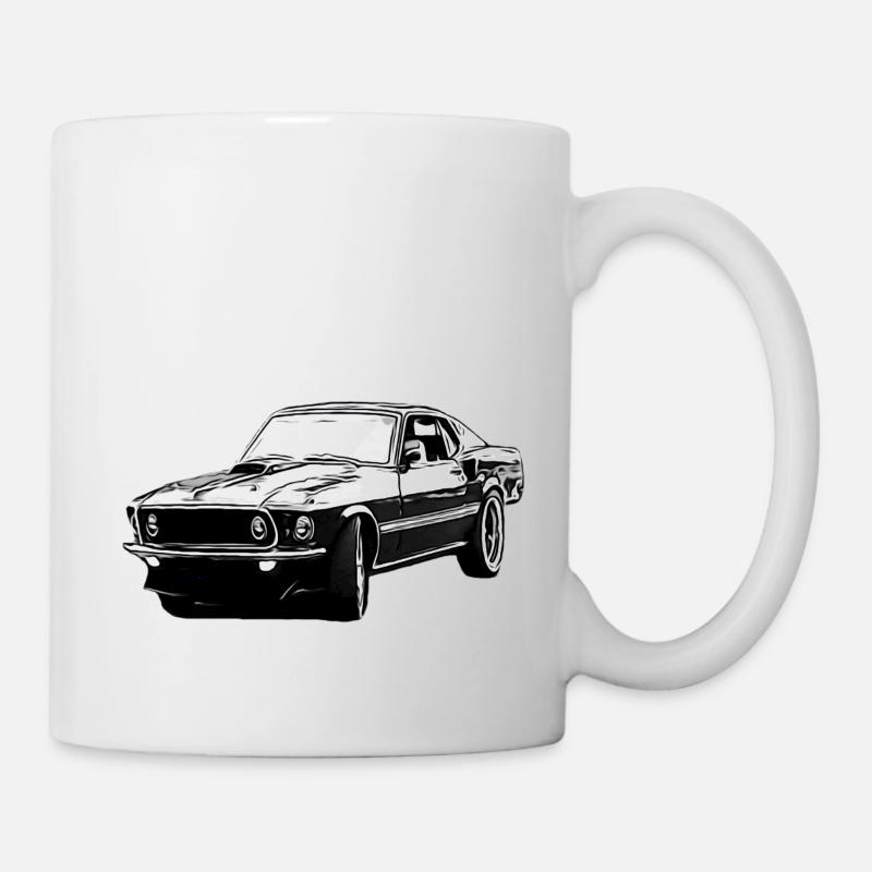 Auto - Tasse - Weiß