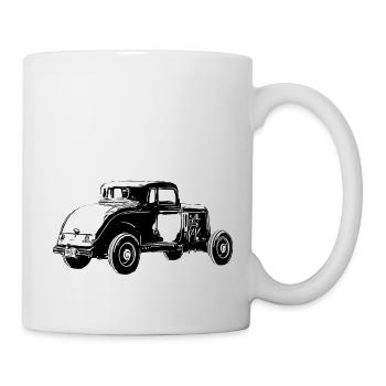 Voiture - Mug blanc - blanc - Droite