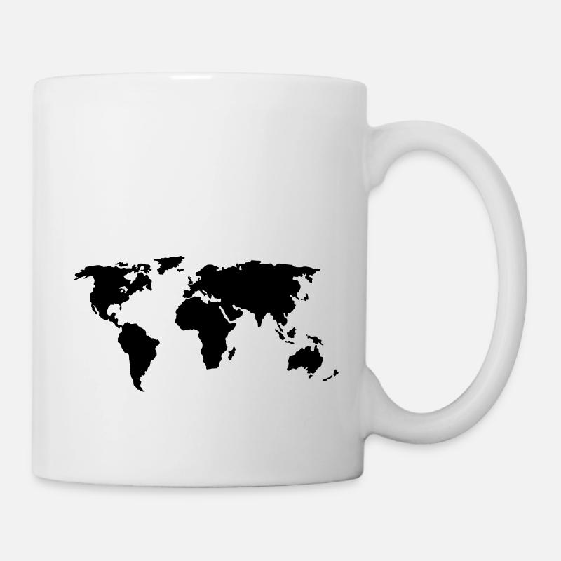 World map colors customizable - Mug - white