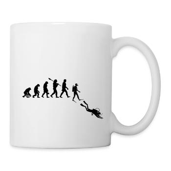 Plongée Évolution Rétro Cadeau Pour Plongeurs - Mug blanc - blanc - Droite