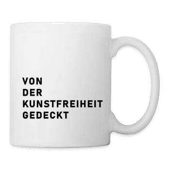 Von der Kunstfreiheit gedeckt - Tasse - Weiß - Rechts