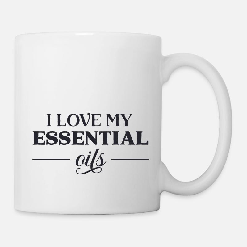 J’adore mes huiles essentielles - Mug blanc - blanc