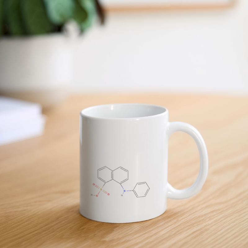Molécule de lipase - Formule structurale colorée Mug blanc