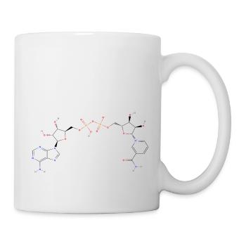 Nicotinamide adenine dinucleotide Molecule - Color - Mug - white - Right