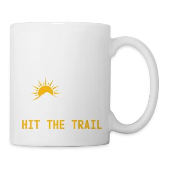 Hit The Trail Running Mountain Mountain Jogging Sport - Mug - white - Right