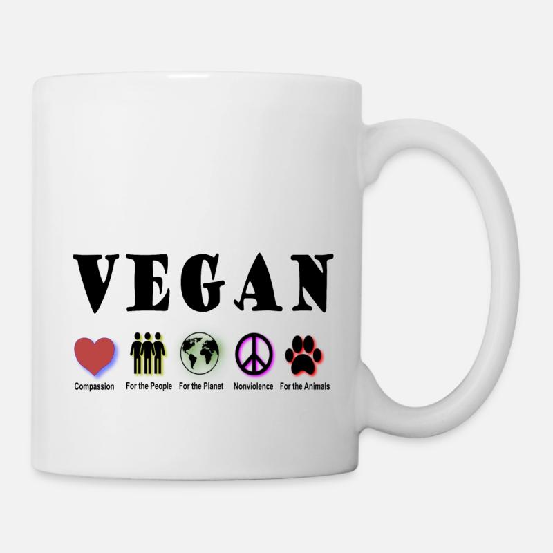 VEGANES MITGEFÜHL - Tasse - Weiß