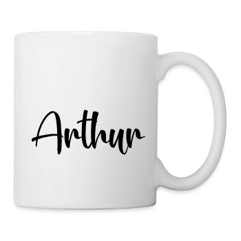 Nom - Arthur - Mug blanc - blanc - Droite