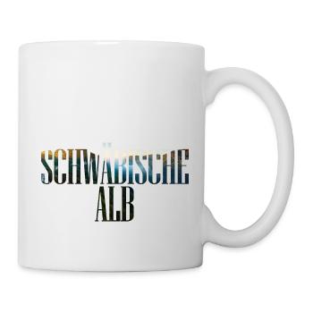 Schwäbische Alb Deutschland Europa Berg Landschaft - Tasse - Weiß - Rechts