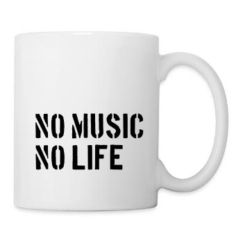 No Music, No Life - Mug - white - Right