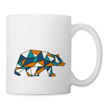 Bear Grizzly Polar Bear Geometry - Mug - white - Right