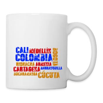 Colombia Cities Medellin Bogota Cali Cartagena - Mug - white - Right