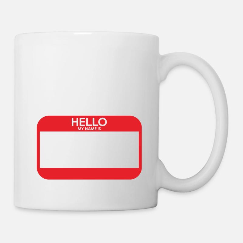 blank name tag - Mug - white