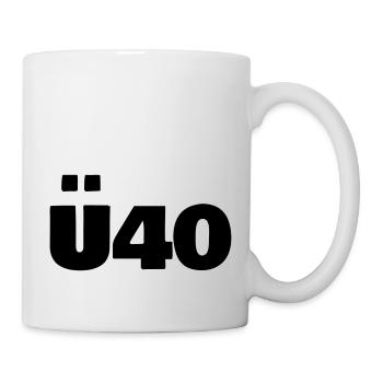 ü40 - Tasse - Weiß - Rechts