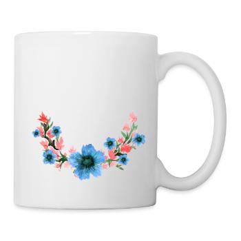 Blume - Tasse - Weiß - Rechts