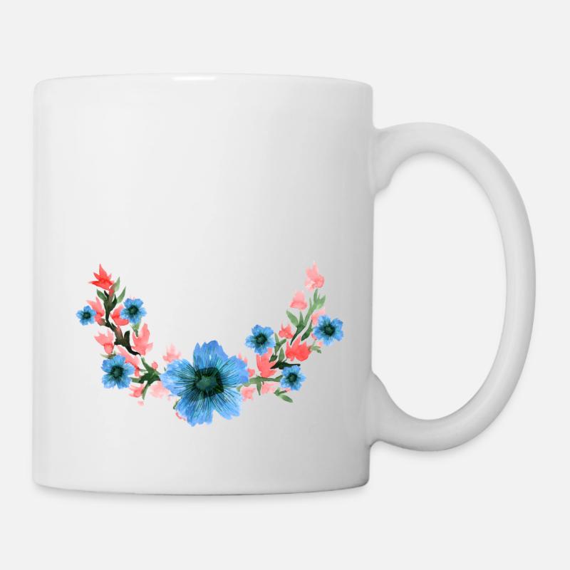 Blume - Tasse - Weiß