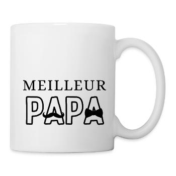 meilleur papa - Mug blanc - blanc - Droite