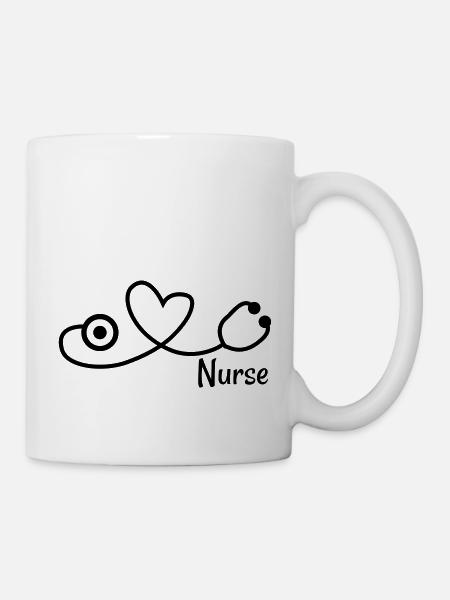 Krankenschwester auf Englisch - Tasse - Weiß