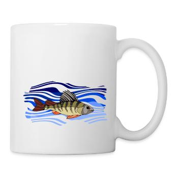 Poisson - Mug blanc - blanc - Droite