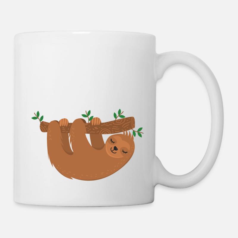 Faultier - Tasse - Weiß