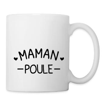 Maman Poule Cadeau Humour Personnalisé - Mug blanc - blanc - Droite