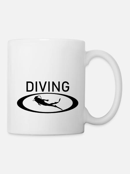 Diving Dive tauchen - Tasse - Weiß