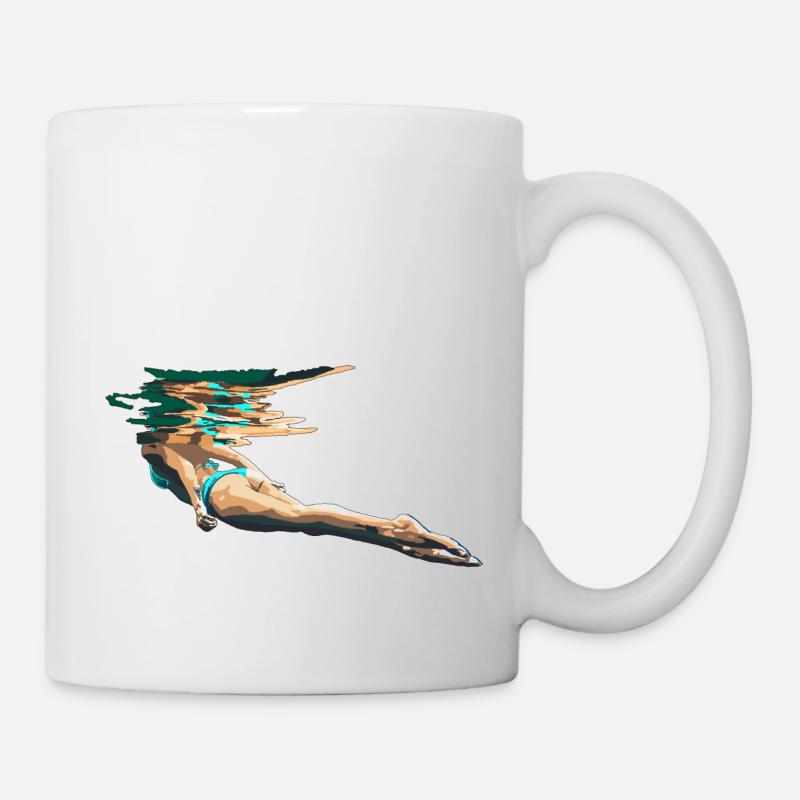 Swimmer - Mug - white
